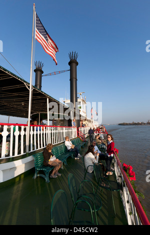 New Orleans Riverboat tour P/S Natchez. Stock Photo