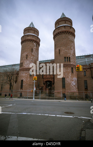 The massive Kingsbridge Armory in Kingsbridge neighborhood of the Bronx ...