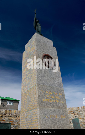 The memorial to the 1982 Falklands War between the UK and Argentina Stock Photo