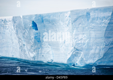 Large Tabular Iceberg in Antarctic Sound Stock Photo