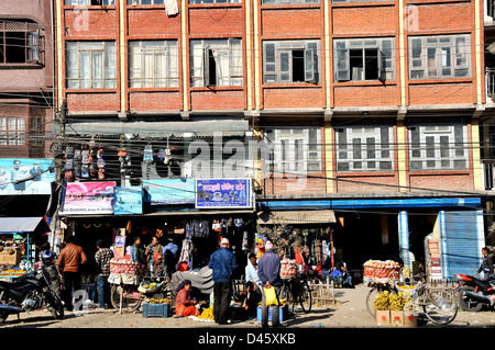 street scene Banepa Nepal Asia Stock Photo