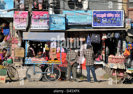 street scene Banepa Nepal Asia Stock Photo