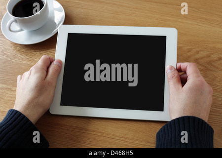 Digital tablet with blank screen Stock Photo
