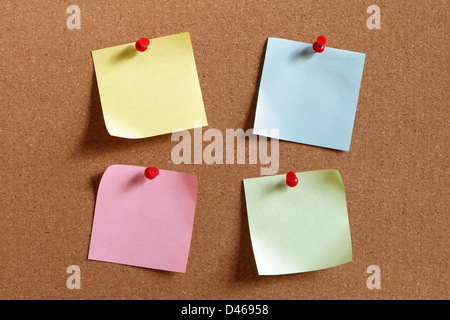 Adhesive sticky notes Stock Photo