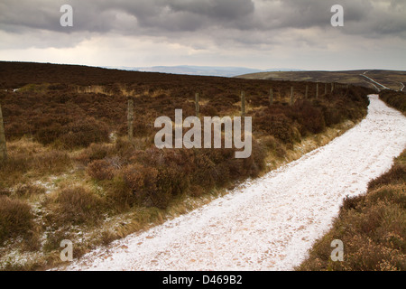 English winter scene Quantock Hills in Somerset Stock Photo