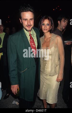 DAVID ARQUETTE with Courteney Cox.MTV movie awards after party 1997.k8977lr.(Credit Image: © Lisa Rose/Globe Photos/ZUMAPRESS.com) Stock Photo