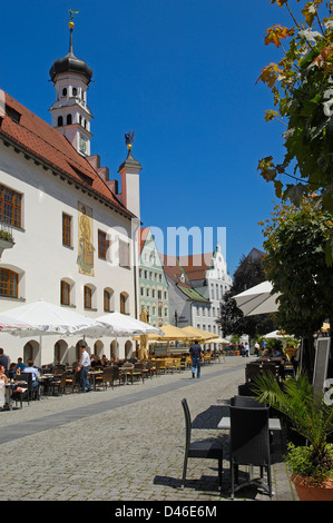 Kempten, Allgau, Town Hall, Rathaus, Allgaeu, Bavaria, Germany Stock Photo