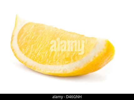 Lemon tropical fruit isolated on white Stock Photo