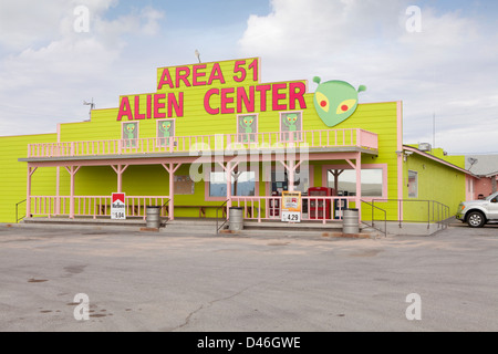 Area 51 Alien Center in Nevada, USA Stock Photo