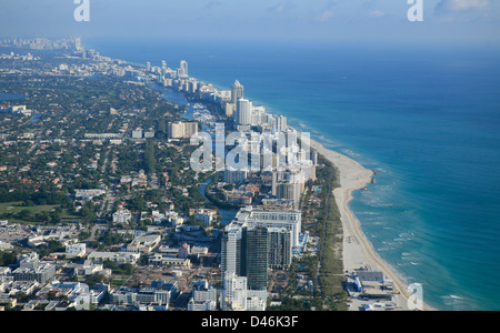 Miami from the air Stock Photo