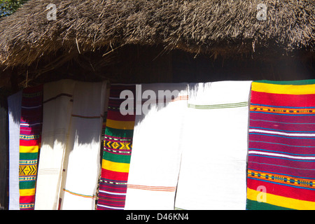 Scarves on sale Ethiopia, Africa Stock Photo