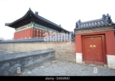 historic building around temple of heaven at Beijing,China Stock Photo