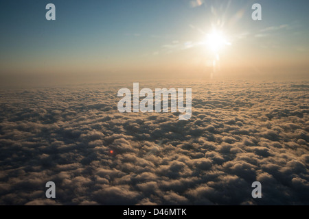 Clouds Seen from Endeavour Ferried By SCA (jsc2012e216967) Stock Photo