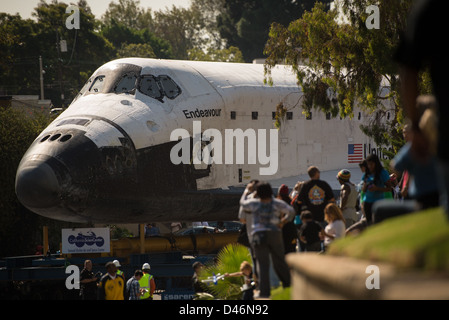 Space Shuttle Endeavour was transported over California on the Shuttle ...