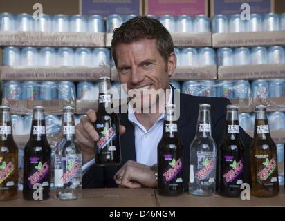 Feb. 25, 2013 - Los Angeles, California (CA, United States - Paddy Spence, CEO of Zevia LLC.. Spence's zero-calorie soda company is starting to use bottles to appeal to high-end customers and restaurants. (Credit Image: © Ringo Chiu/ZUMAPRESS.com) Stock Photo