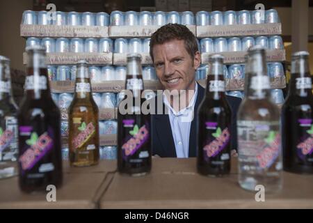 Feb. 25, 2013 - Los Angeles, California (CA, United States - Paddy Spence, CEO of Zevia LLC.. Spence's zero-calorie soda company is starting to use bottles to appeal to high-end customers and restaurants. (Credit Image: © Ringo Chiu/ZUMAPRESS.com) Stock Photo