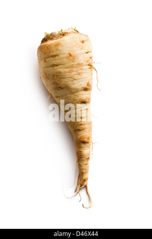 fresh parsnip on white background Stock Photo