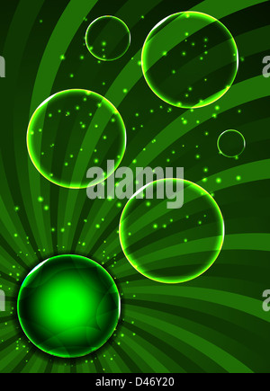 Environmental background with plant.. Vector illustration. Stock Photo