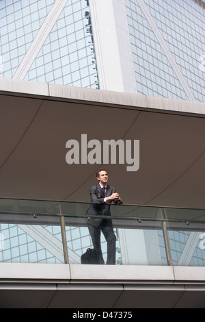 Portrait Of Businessman Outside Office Stock Photo