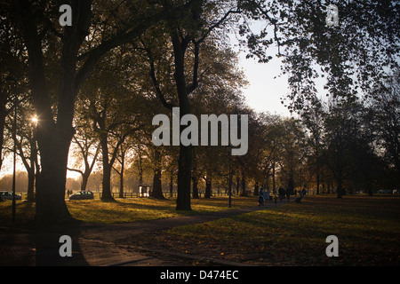 Clapham Common Autumn 2012 Stock Photo