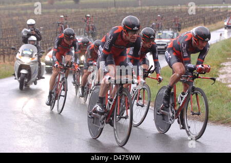 Donoratico, Italy. 6th March 2013. Tirreno Adriatico Coast to Coast Race, Stage 1. Team BMC Cadel Evans. Credit:  Action Plus Sports Images / Alamy Live News Stock Photo