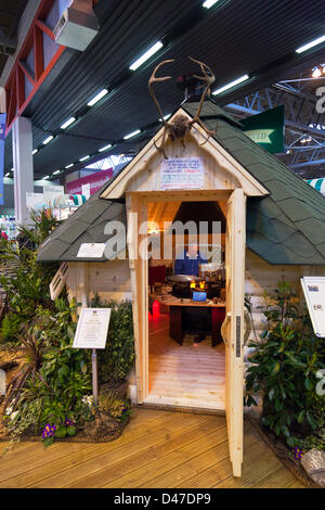 Birmingham, UK. 7th March 2013. Crufts 2013 dog show in NEC national exhibition centre Birmingham UK England day one of the  premier dog show and competition retail from stalls in huge halls everything you need for your pet including this Lapland home. Credit:  Paul Thompson Live News / Alamy Live News Stock Photo
