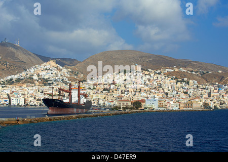 Greece, Cyclades islands, Syros island, Ermoupoli Stock Photo