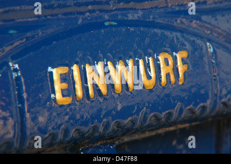 (ILLUSTRATION - FILE) An archive illustration dated 07 January 2007 shows decorations on a municipal letter box of the German Imperial Post from 1896 at the Museum for Communication in Berlin, Germany. Photo: Berliner Verlag/Steinach WIRE SERVICE OUT Stock Photo