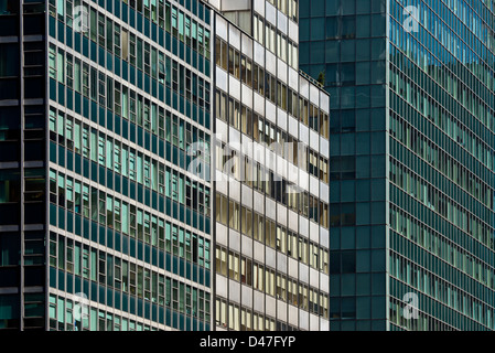 Detail of office buildings on Park Avenue in Midtown Manhattan, New York City. Stock Photo