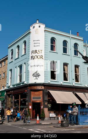 First Floor restaurant, Portobello Road, Notting Hill, London, W11, UK Stock Photo
