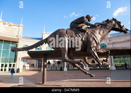 Statue of Barbaro at Churchill Downs racetrack in Louisville Kentucky home of the Kentucky Derby Museum Stock Photo