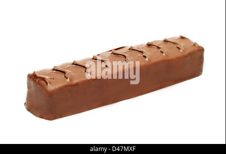Chocolate bar isolated on white Stock Photo