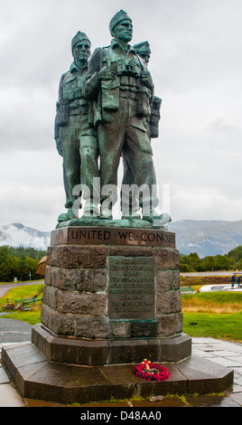 The Commando Memorial, Spean Bridge, Fort William, Scotland Stock Photo