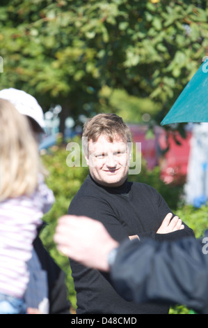 John Rankin Waddell, Famous fashion, portrait and celebrity photographer on a film set. Stock Photo