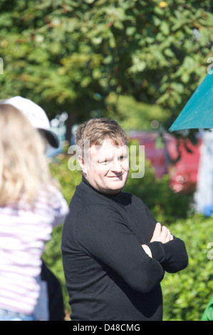 John Rankin Waddell, Famous fashion, portrait and celebrity photographer on a film set. Stock Photo