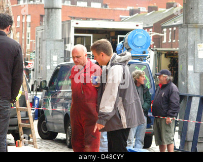 John Rankin Waddell, Famous fashion, portrait and celebrity photographer on a film set. Stock Photo