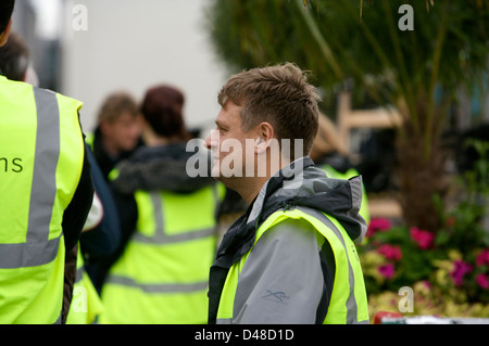 John Rankin Waddell, Famous fashion, portrait and celebrity photographer on a film set. Stock Photo