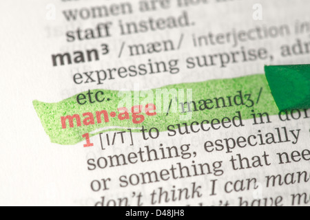 MANAGE DEFINITION IN AMERICAN ENGLISH visual data 3