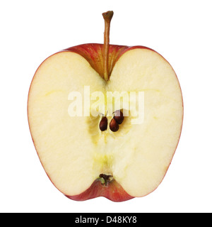 Half apple isolated on white background Stock Photo