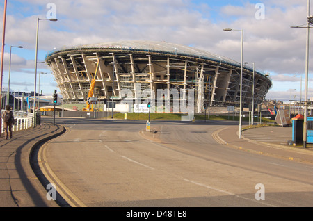 Glasgow, Scotland 2nd March 2013. The Hydro Arena under construction Stock Photo
