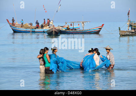 Ngapali Beach, Thandwe, Rakhine State, Myanmar Stock Photo