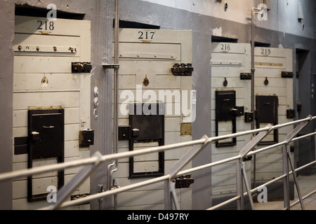 The former GDR police prison Keibelstrasse at the Alexander Square in Berlin, Germany Stock Photo