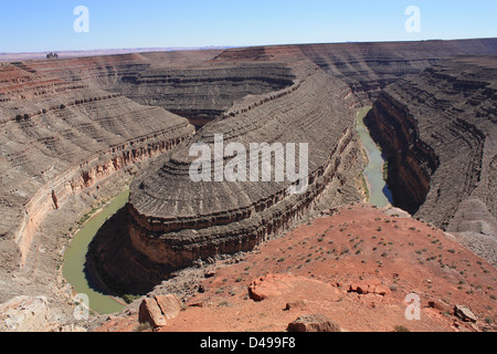 Gooseneck State park, San Juan River, Utah, United States Stock Photo