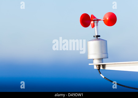 Electronic anemometer, a device for measuring wind speed Stock Photo