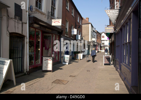 Hereford, shops in Church Street Stock Photo