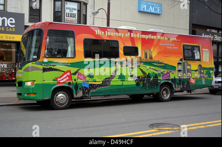 A Lubavtich sponsored Mitzvah Tank parked in Brooklyn, New York. Stock Photo