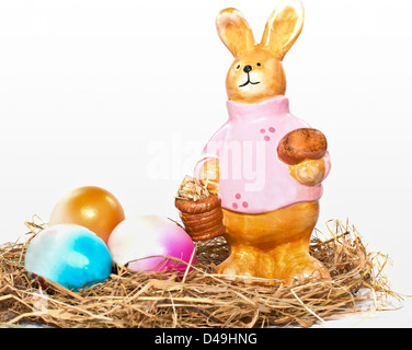 Brown, Collection, Color Image, Multi Colored, Deco, Traditional Culture, Horizontal, Hare, Spring, Season, Field, Decorati Stock Photo