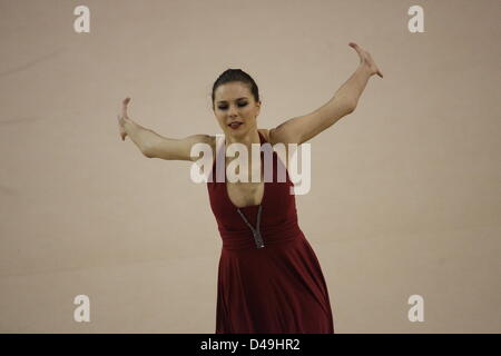 Gdynia, Poland. 9th March 2013. Polish best gymnast, Olympian from Beijing (2008) and London (2012) Joanna Mitrosz ends her sports career during the Artistic Gymnastics Polish Grand Prix in Gdynia. Credit:  Michal Fludra / Alamy Live News Stock Photo