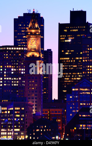 Financial District of Boston, Massachusetts. Stock Photo