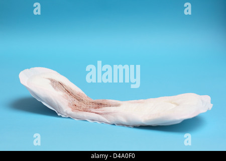 used sanitary pad Stock Photo - Alamy